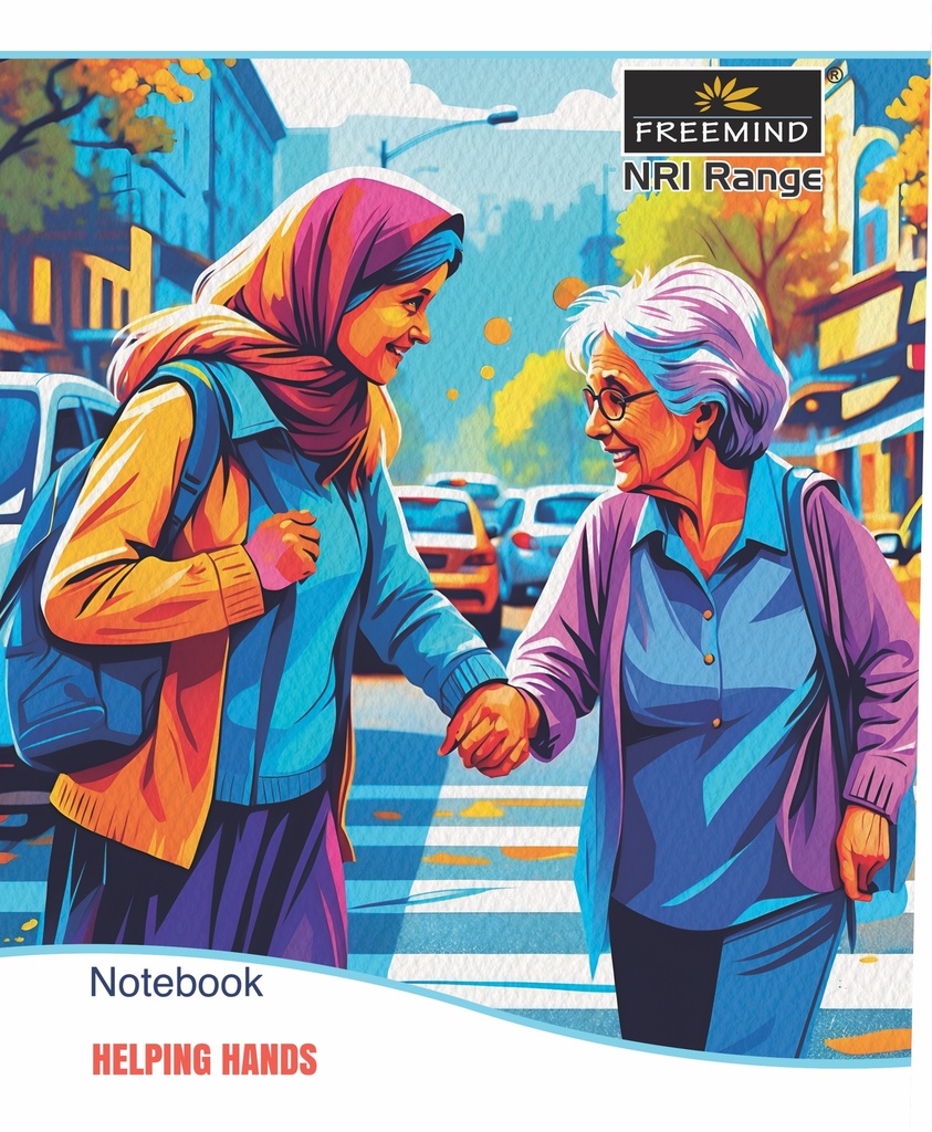 NRI-25.5x20.5 NOTEBOOK-Four Lines with Gap-200