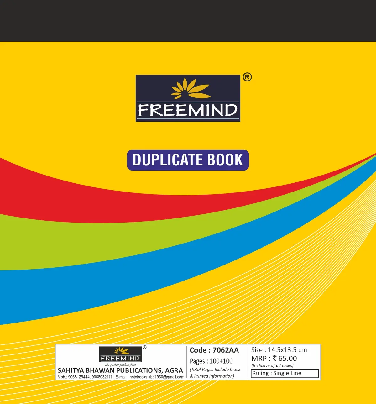 [7062AA] NON NRI-Duplicate/ Triplicate Book-Duplicate Book-100+100