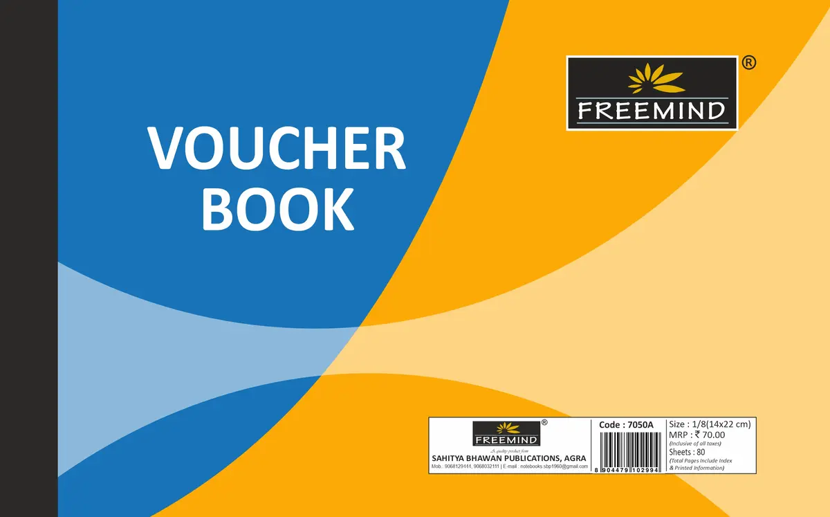 [7050A] NON NRI-Debit/Credit Voucher with Perforate-Single Line/Unruled-80