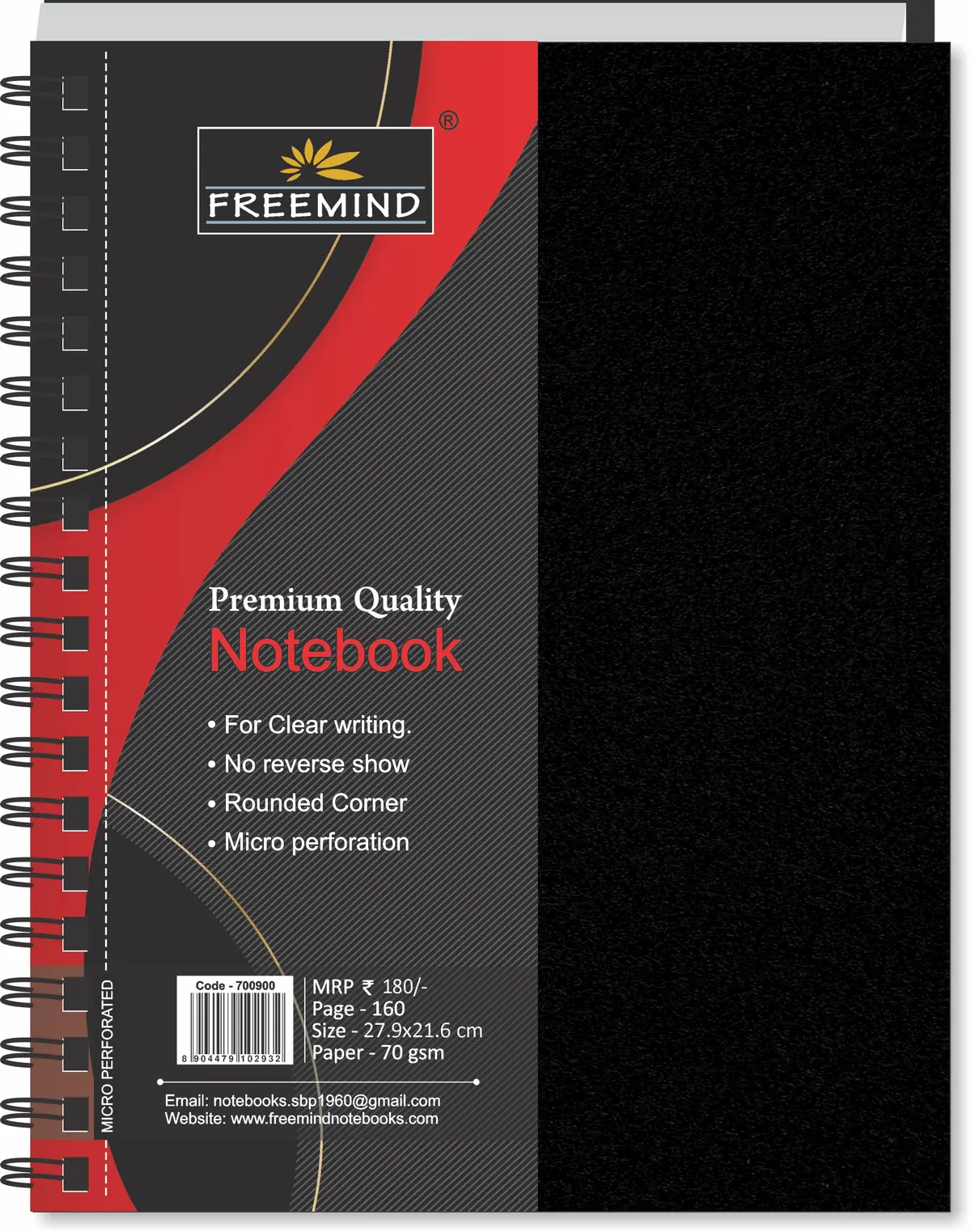 [700900] NON NRI-Flip Cover Wiro Notebook-Single Line-160