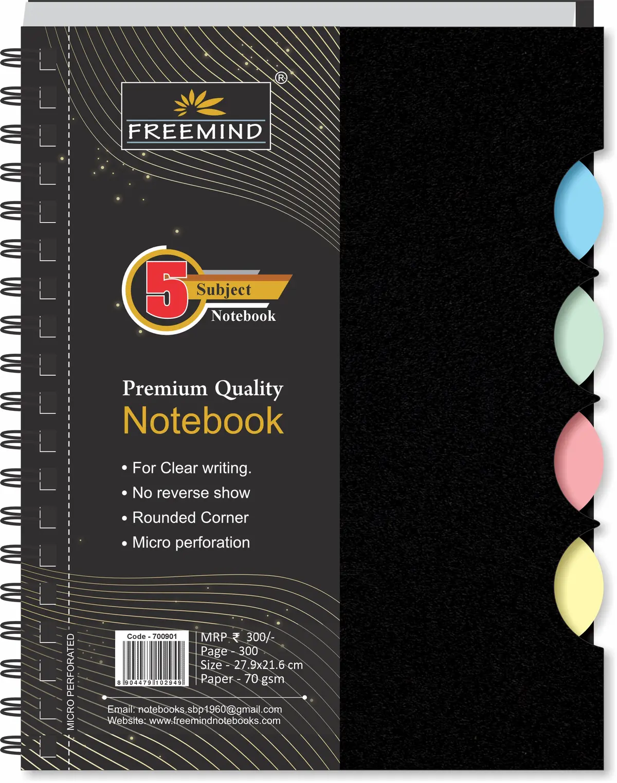 [700901] NON NRI-Flip Cover Wiro Notebook-Single Line-300