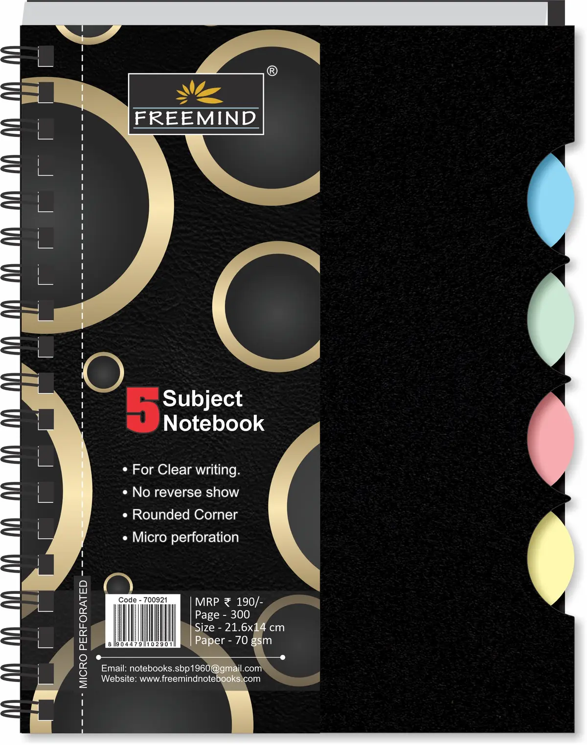 [700921] NON NRI-Flip Cover Wiro Notebook-Single Line-300