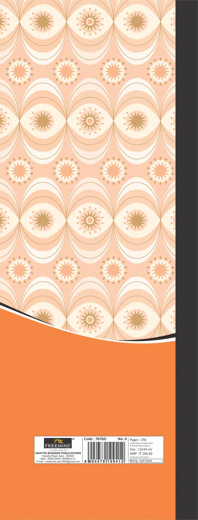 [7076D] NON NRI-DAY BOOK-Cash ruled 256 PG-256